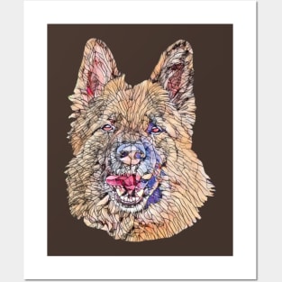 German Shepherd Posters and Art